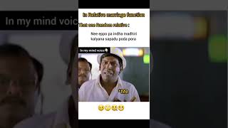 Vadivel comedy  new one  relatives  marriage fun  tamil [upl. by Vogeley389]