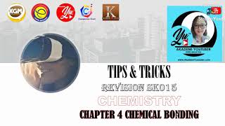 TIPS amp TRICKS REVISION CHEMISTRY  SK015 CHAPTER 4 CHEMICAL BONDING [upl. by Ycam]