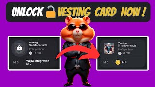 How to Unlock Vesting Smart Contract Cards in Hamster Kombat [upl. by Fraase]