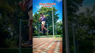 Cheat 1080 kick tricking tutorial howto martialarts shorts [upl. by Nyliret]