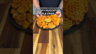 High Protein Chicken Nuggets and Fries lowcalrecipes mealprep [upl. by Lattonia]