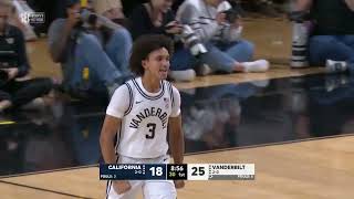 Vanderbilt Mens Basketball vs Cal  Highlights [upl. by Enael]