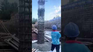 Disassembly and rebuilding process of concrete columns [upl. by Clo]