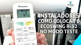 Como colocar o Ecoswing R32 no modo teste [upl. by Sine]