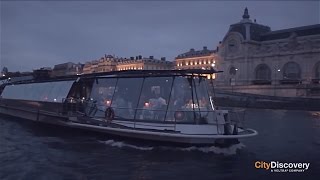 Paris Seine River Dinner Cruise with Bateaux Parisiens [upl. by Tezzil]