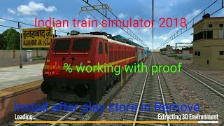 How to download and install indian train simulator 2018  after play store remove  💯 working proof [upl. by Louella892]