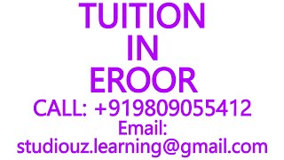 TUITION IN EROOR for CBSE ICSE ISC NIOS STATE BOARD MATHEMATICS SCIENCE PHYSICS CHEMISTRY [upl. by Noda648]