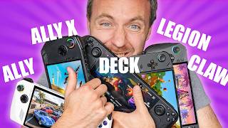 BEST Gaming Handheld in 2024 Steam Deck OLED  Ally X  Legion Go  Claw [upl. by Chilcote]