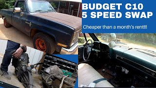 C10 Budget Manual Transmission Swap [upl. by Llevol442]