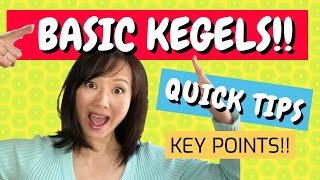 BASIC KEGELS for BEGINNERS 😄  QUICK TIPS 🌸 pee peeing [upl. by Jobye]