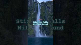 Stirling Falls in Milford Sound New Zealand Found nowhere else on earth 🌏 newzealand nature [upl. by Patrizio]