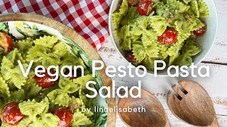 Best Vegan Pesto Pasta Salad [upl. by Haroun]