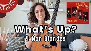 WHATS UP  4 Non Blondes Whats going on Guitar Lesson Tutorial [upl. by Ydderf]