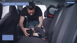 Guide dinstallation Siège auto noir NORAUTO ISOFIX groupe 23 [upl. by Willman]