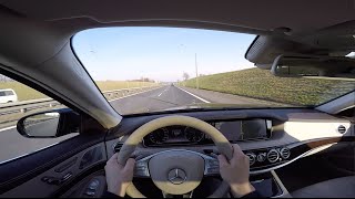 POV4 2016 Mercedes S350d 4MATIC L W222 9GTRONIC  walkaround drive sound review selfdriving [upl. by Llerral]