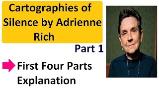 Cartographies of silence By Adrienne Rich Explanation [upl. by Claud]