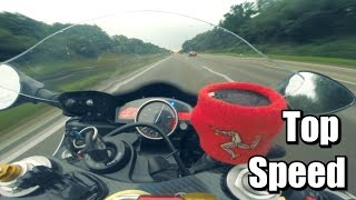 Yamaha R6  Top Speed ★ Acceleration ★ Autobahn ★ In The Rain [upl. by Merrick]