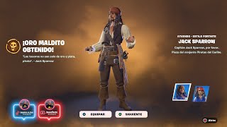 Tutorial o Truco para tener la Skin de Jack Sparrow en fortnite [upl. by Karon719]