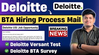 🔥Deloitte BTA Biggest Hiring Test Process  Deloitte Versant Test  Survey Form  20242021 BATCH [upl. by Ethelin646]