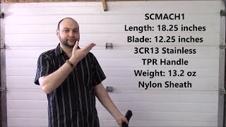 Schrade  SCMACH1  Machete Full Review and Cutting [upl. by Adnileb]