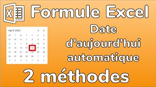 Formule Excel  Comment ajouter la date du jour automatique  Formule AUJOURDHUI  Docteur Excel [upl. by Anoif]