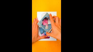 Fantastico mestiere con il meccanismo della carta  Imbarazzo insideout2 diy shorts [upl. by Atekihs]