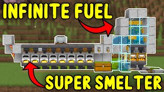 ULTIMATE SUPER SMELTER Minecraft Bedrock 121 REUPLOAD  FIXED [upl. by Aikcir961]