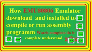 How download and install EMU8086 assembler or translator to run assembly programm instead of dosbox [upl. by Ayadahs353]