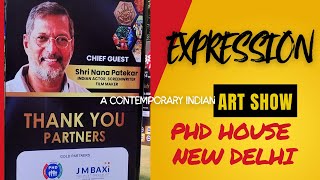 Bollywood superstar Shri Nana Patekar opens an art exhibition at PHD House in New Delhi [upl. by Dronel]