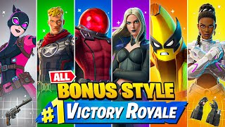 Winning With EVERY Season 4 BONUS Style in Fortnite [upl. by Maples]