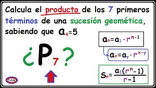 Producto de los Términos de una Sucesión Geométrica [upl. by Anrahs]