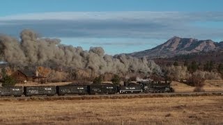 USA  Cumbres amp Toltec 25  Banked Freight amp Perfect Sky  October 2012 [upl. by Akenn]