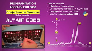 Conjecture Syracuse sur ALTAIR 8800 Assembleur 8080 [upl. by Brittan576]