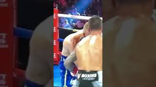 UpCloseSloMo Oscar Valdez lands left 2 body between clubbing rights vs Liam Wilson boxing boxeo [upl. by Ressay]