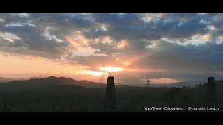 Beautiful Sunset of Borobudur Temple amp Aerial Footage [upl. by Marashio]