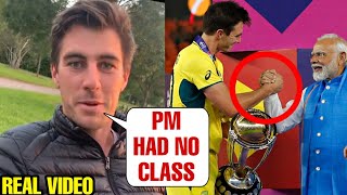 Pat Cummins Angry Reply to PM Narendra Modi About Trophy Ceremony of World Cup 2023 Final [upl. by Kcirdneh151]