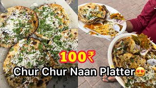 Crazy Chur chur naan Making in Ahmedabad  Street Food of India [upl. by Nueovas523]