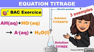 TITRAGE EQUATION et SCHÉMA  Exercice  Terminale [upl. by Eirallih]