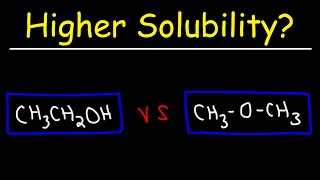 Solubility of Organic Compounds [upl. by Ecnadnak]