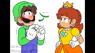 🍄🌼Luigi badly Flirts with Daisy🍄🌼 COMIC DUB [upl. by Eixam]