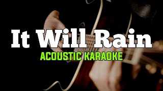 Bruno Mars  It Will Rain Acoustic Karaoke [upl. by Fermin]