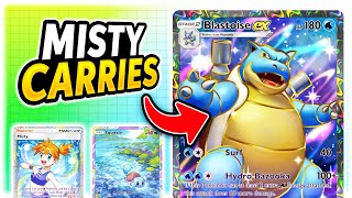 Can THIS Blastoise EX Deck Win a META Tournament  Pokemon Pocket [upl. by Thurman740]