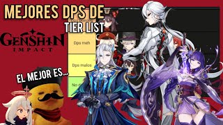 Tier List de mejores dps de genshin impact 2024 [upl. by Eaves67]