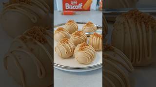 3 ingredients no bake biscoff cheescake balls 😋shorts [upl. by Nide]