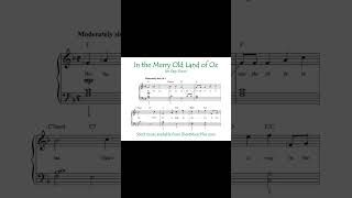 In the Merry Old Land of Oz Short Easy Piano [upl. by Ad]