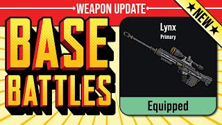 Roblox Base Battles Lynx Sniper Update [upl. by Emyle231]