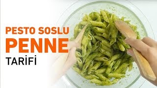 Pesto Soslu Makarna Nasıl Yapılır  Pesto Soslu Penne Tarifi [upl. by Chiquia123]