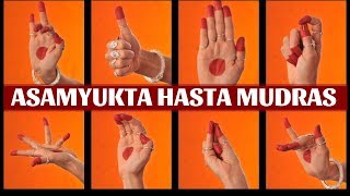 Asamyukta Hasta Mudras Single Hand Gestures with Shloka  Classical Dance lessons part 1 [upl. by Marthe]