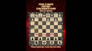 Fools Mate  Fastest Checkmate Ever  Chess Openings  Chess Tricks [upl. by Abram]