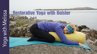 Restorative Yoga  60 min Restorative Yoga with Bolster  Yoga with Dr Melissa West 248 [upl. by Attaymik]